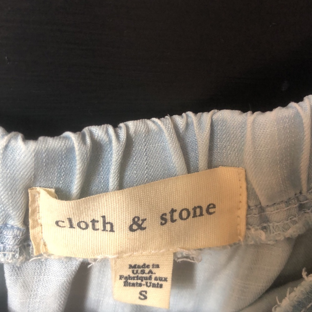 Chambray Cropped Jumpsuit